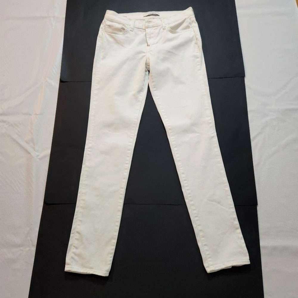 j. BRAND White Skinny Jeans